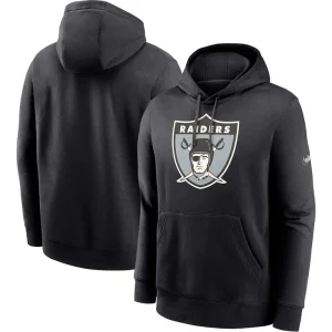 Las vegas raiders nike rewind club pullover hoodie Black