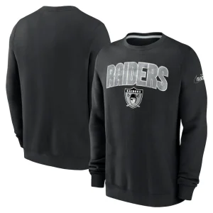 Las vegas raiders nike rewind club pullover sweatshirt Black