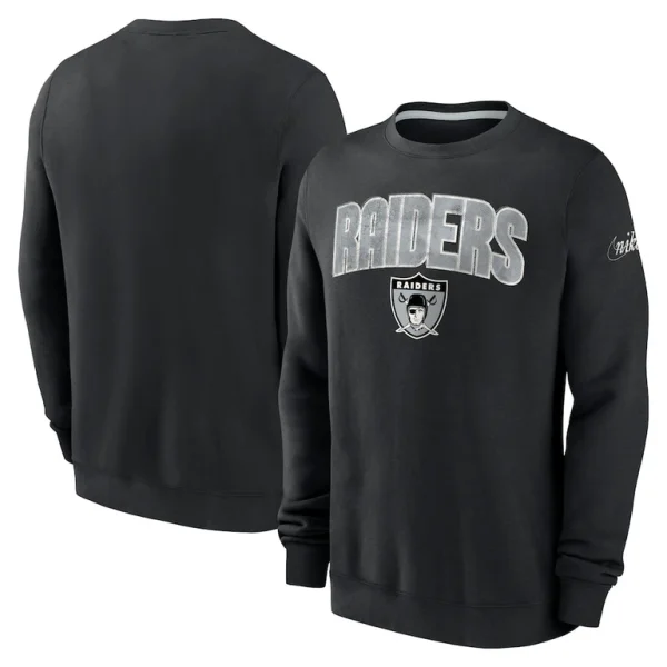 Las vegas raiders nike rewind club pullover sweatshirt Black