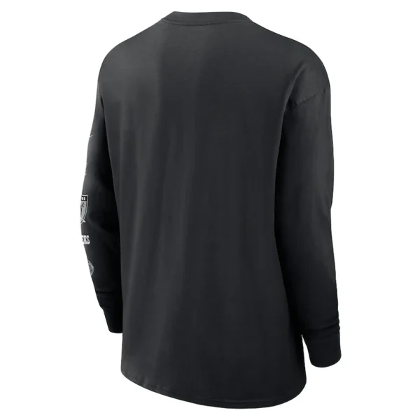 Las vegas raiders nike rewind heavy max 90 pocket long sleeve t shirt Black L