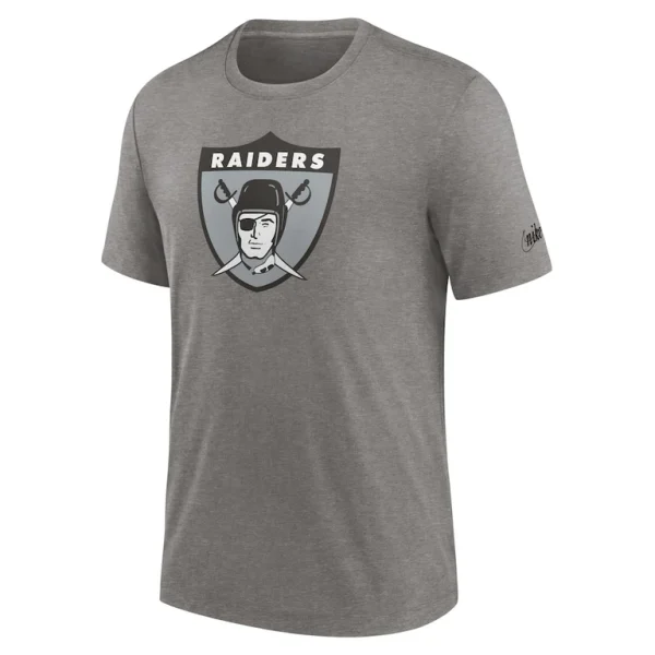 Las vegas raiders nike rewind logo tri blend t shirt Heather charcoal M
