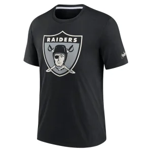 Las vegas raiders nike rewind playback logo tri blend t shirt Black M