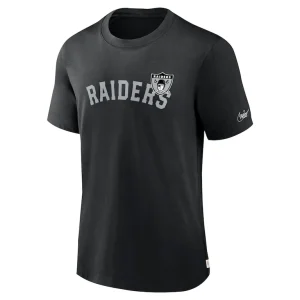 Las vegas raiders nike rewind slogan t shirt Black S