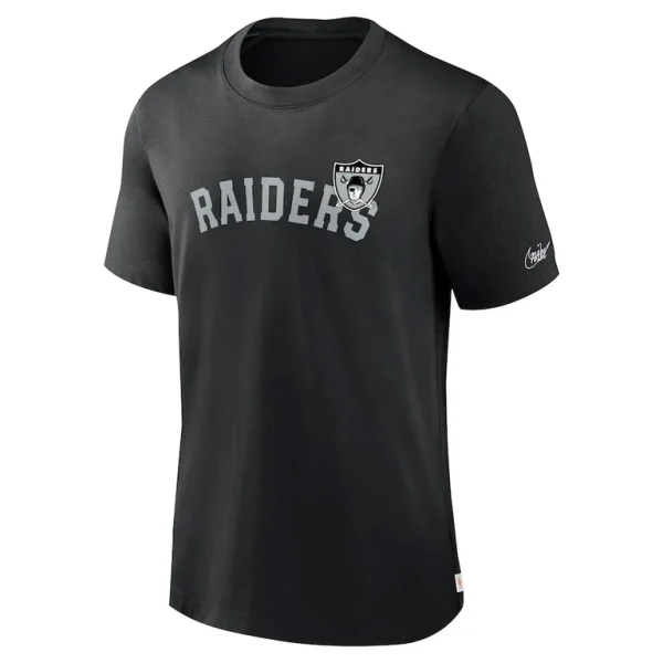 Las vegas raiders nike rewind slogan t shirt Black S