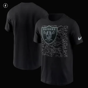 Las vegas raiders nike rflctv t shirt Black M