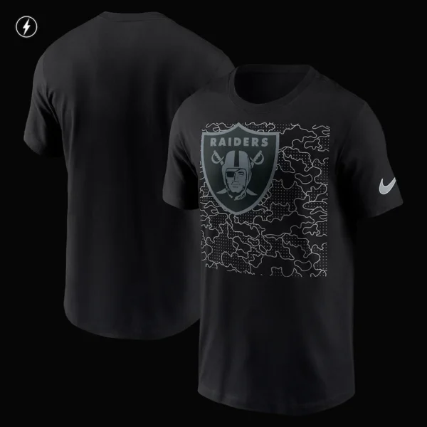 Las vegas raiders nike rflctv t shirt Black M