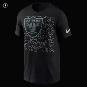 Las vegas raiders nike rflctv t shirt Black XL