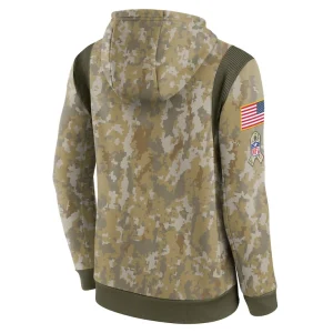 Las vegas raiders nike salute to service therma performance pullover hoodie Camo L