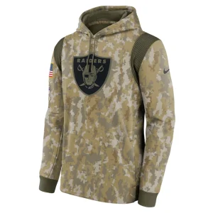 Las vegas raiders nike salute to service therma performance pullover hoodie Camo M