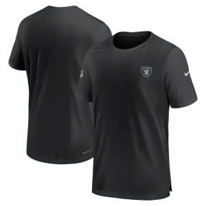 Las vegas raiders nike sideline coach performance t shirt Black