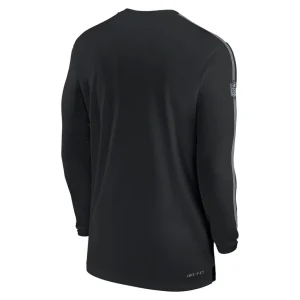 Las vegas raiders nike sideline coach uv performance long sleeve t shirt Black L