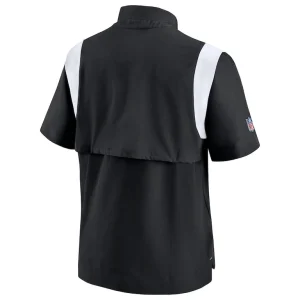 Las vegas raiders nike sideline coaches chevron lockup pullover top Black L