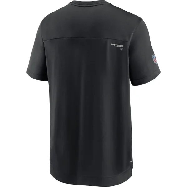 Las vegas raiders nike sideline coaches performance v neck t shirt Black L