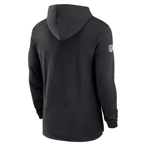 Las vegas raiders nike sideline hoodie performance long sleeve t shirt Black L