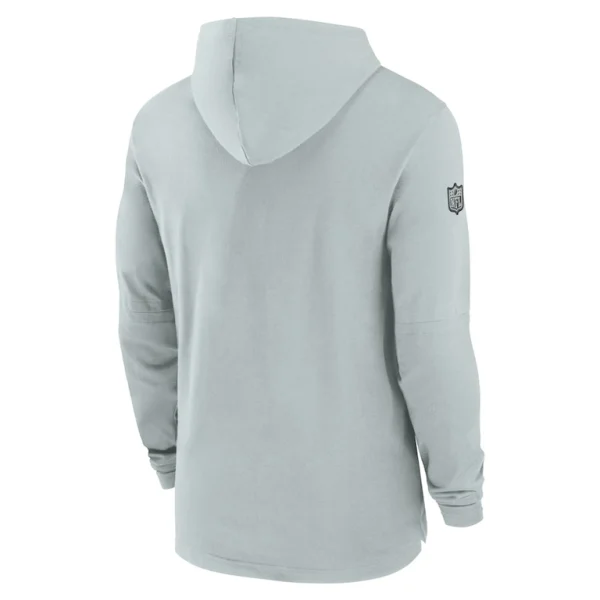Las vegas raiders nike sideline hoodie performance long sleeve t shirt Gray L