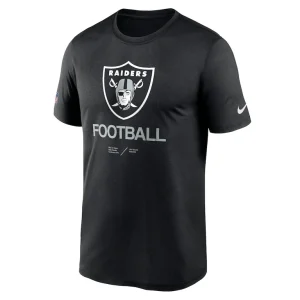 Las vegas raiders nike sideline infograph performance t shirt Black S