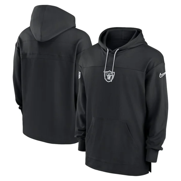 Las vegas raiders nike sideline jersey performance pullover hoodie Black