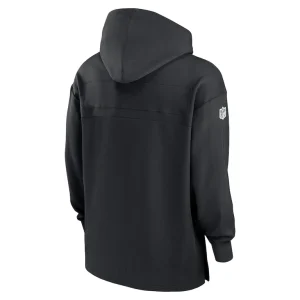 Las vegas raiders nike sideline jersey performance pullover hoodie Black L