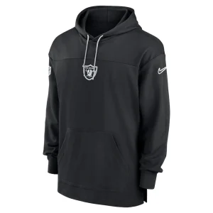Las vegas raiders nike sideline jersey performance pullover hoodie Black M