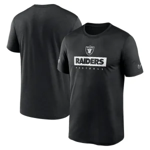 Las vegas raiders nike sideline legend performance t shirt Black