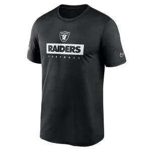 Las vegas raiders nike sideline legend performance t shirt Black M