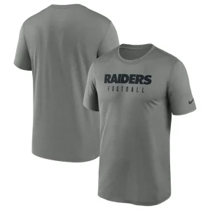 Las vegas raiders nike sideline legend performance t shirt Heather gray