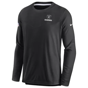Las vegas raiders nike sideline lockup performance pullover sweatshirt Black M