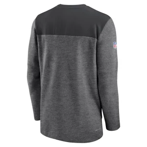 Las vegas raiders nike sideline lockup performance quarter zip top Charcoal L