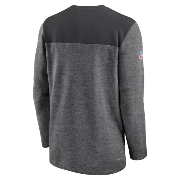 Las vegas raiders nike sideline lockup performance quarter zip top Charcoal L