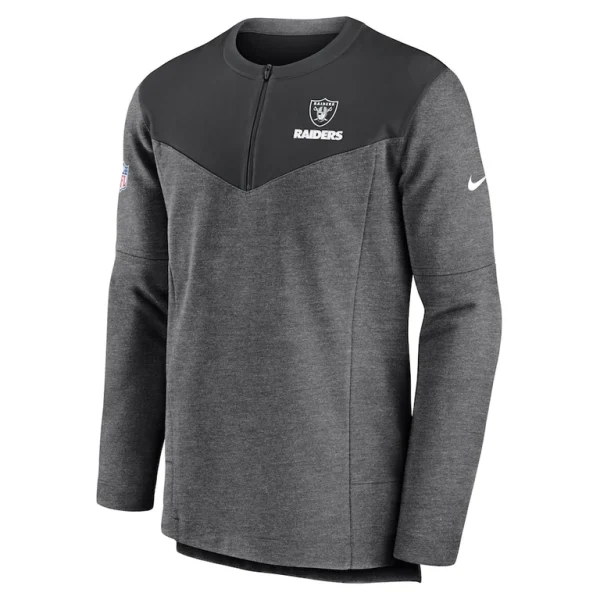 Las vegas raiders nike sideline lockup performance quarter zip top Charcoal M