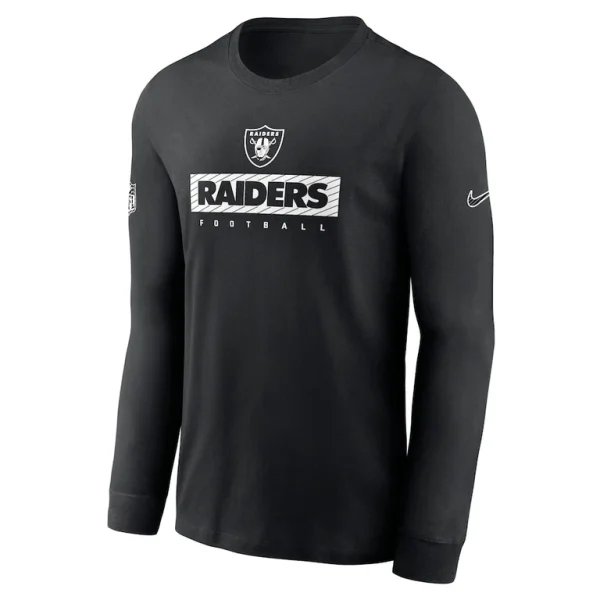 Las vegas raiders nike sideline performance long sleeve t shirt Black M