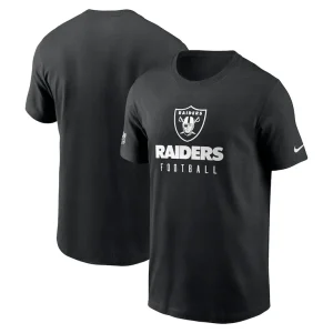 Las vegas raiders nike sideline performance t shirt Black