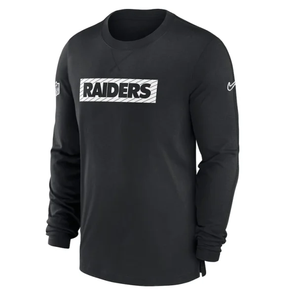 Las vegas raiders nike sideline player performance long sleeve t shirt Black M