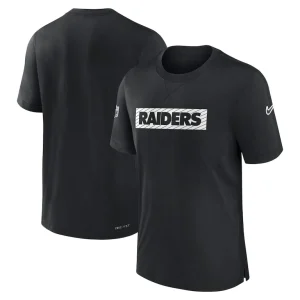 Las vegas raiders nike sideline player performance t shirt Black