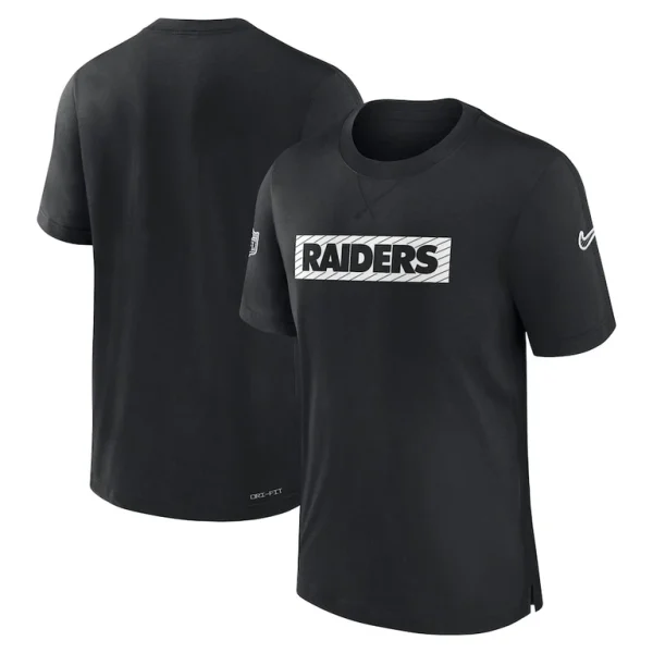 Las vegas raiders nike sideline player performance t shirt Black