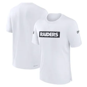 Las vegas raiders nike sideline player performance t shirt White
