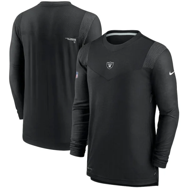 Las vegas raiders nike sideline player uv performance long sleeve t shirt Black
