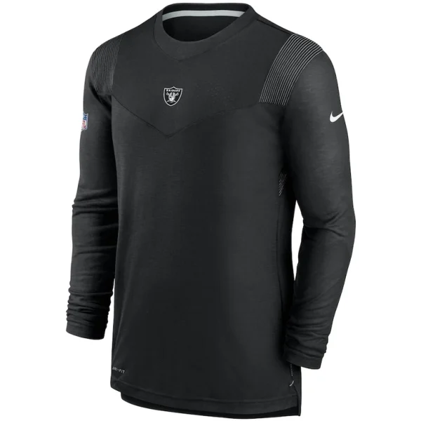 Las vegas raiders nike sideline player uv performance long sleeve t shirt Black M