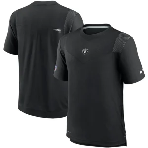 Las vegas raiders nike sideline player uv performance t shirt Black