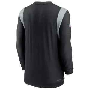 Las vegas raiders nike sideline tonal logo performance player long sleeve t shirt Black L