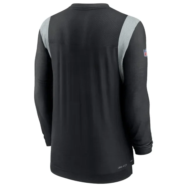 Las vegas raiders nike sideline tonal logo performance player long sleeve t shirt Black L