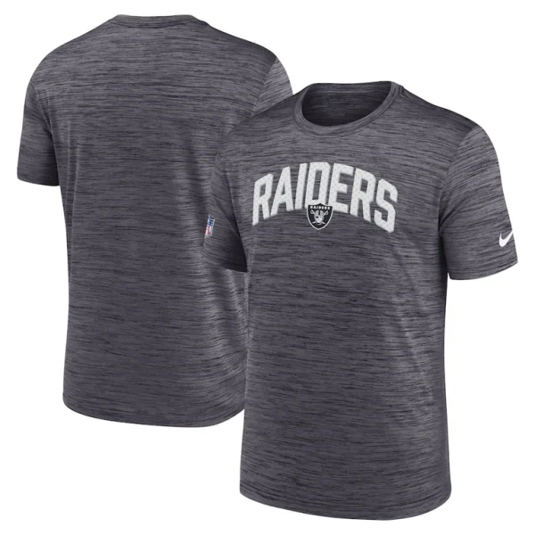 Las vegas raiders nike sideline velocity athletic stack performance t shirt Black