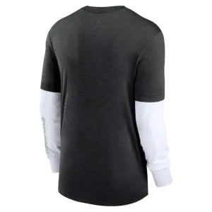 Las vegas raiders nike slub fashion long sleeve t shirt Heather black L