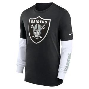 Las vegas raiders nike slub fashion long sleeve t shirt Heather black M