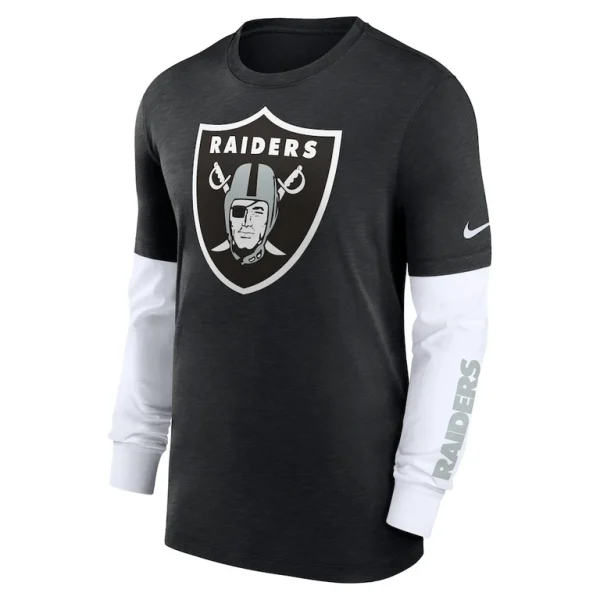 Las vegas raiders nike slub fashion long sleeve t shirt Heather black M
