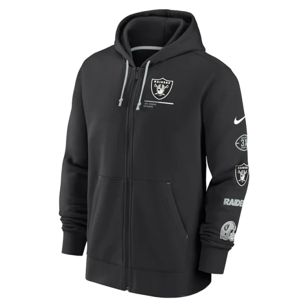 Las vegas raiders nike surrey full zip hoodie Black M