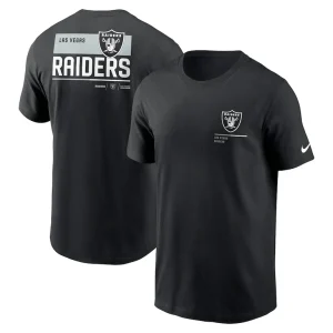 Las vegas raiders nike team incline t shirt Black