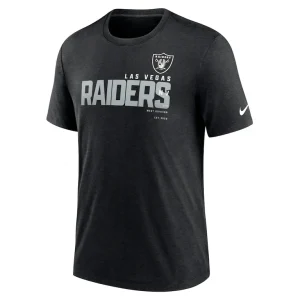 Las vegas raiders nike team tri blend t shirt Heather black M