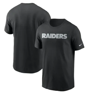 Las vegas raiders nike team wordmark t shirt Black