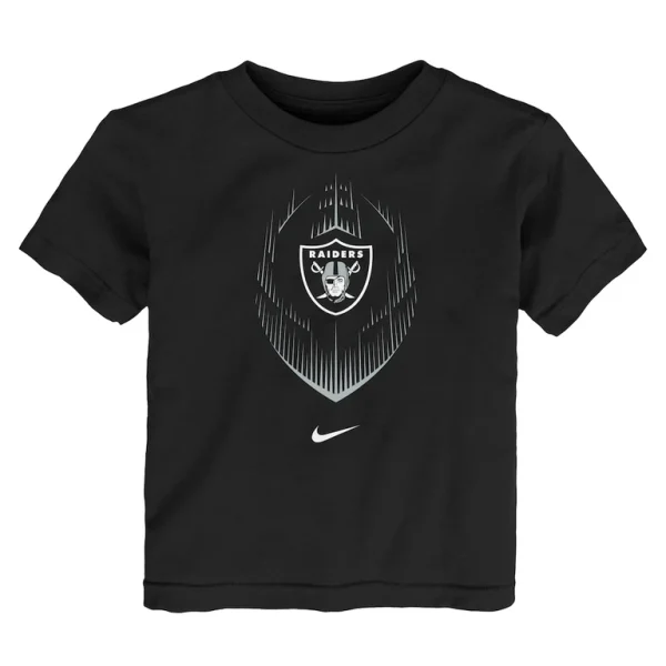 Las vegas raiders nike toddler legend icon performance t shirt Black 3T
